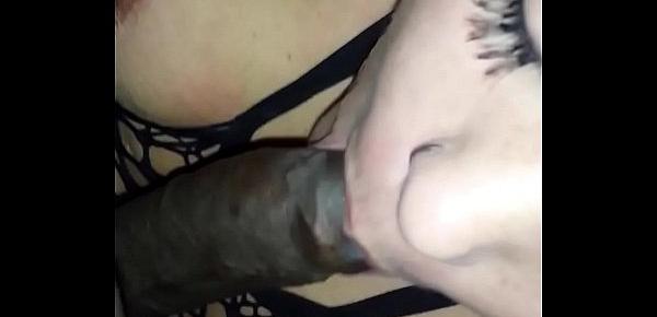  Her big ass tits swallow my dick